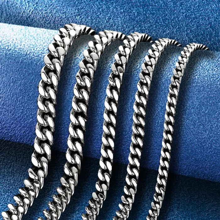 IceZeusShop PreStyled Sets 18k Gold Plated 9mm Stainless Steel Spring Buckle Cuban Chain IceZeusShop PreStyled Sets 18k Gold Plated 9mm Stainless Steel Spring Buckle Cuban Chain