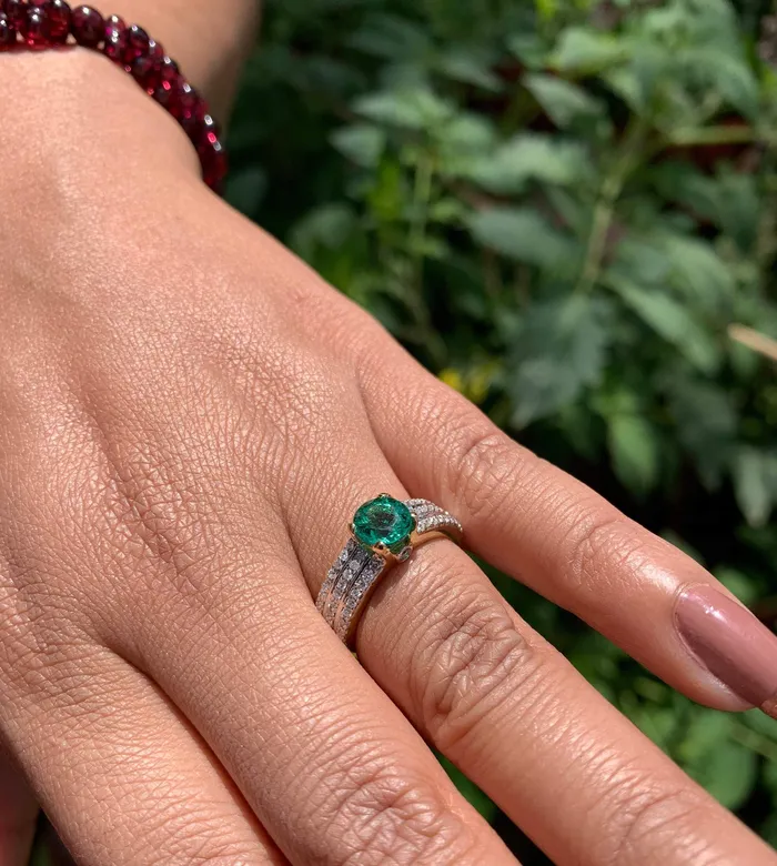 Genuine Green Emerald Engagement Ring in 14k Gold Emerald Ring Available in Gold Rose Gold Gemstone Ring Diamond Emerald Cocktail Ring Jalvi Co Rings Genuine Green Emerald Engagement Ring in 14k Gold Emerald Ring Available in Gold Rose Gold Gemstone Ring Diamond Emerald Cocktail Ring Jalvi Co Rings