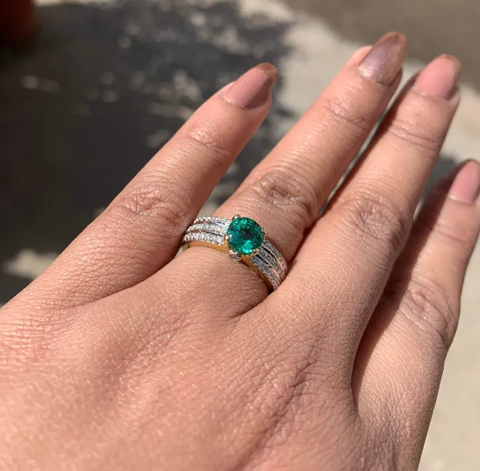 Genuine Green Emerald Engagement Ring in 14k Gold Emerald Ring Available in Gold Rose Gold Gemstone Ring Diamond Emerald Cocktail Ring Jalvi Co Rings Genuine Green Emerald Engagement Ring in 14k Gold Emerald Ring Available in Gold Rose Gold Gemstone Ring Diamond Emerald Cocktail Ring Jalvi Co Rings