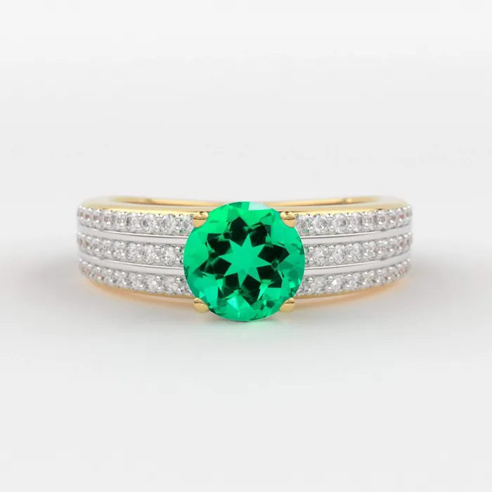 Genuine Green Emerald Engagement Ring in 14k Gold Emerald Ring Available in Gold Rose Gold Gemstone Ring Diamond Emerald Cocktail Ring Jalvi Co Rings Genuine Green Emerald Engagement Ring in 14k Gold Emerald Ring Available in Gold Rose Gold Gemstone Ring Diamond Emerald Cocktail Ring Jalvi Co Rings