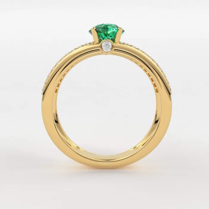 Genuine Green Emerald Engagement Ring in 14k Gold Emerald Ring Available in Gold Rose Gold Gemstone Ring Diamond Emerald Cocktail Ring Jalvi Co Rings Genuine Green Emerald Engagement Ring in 14k Gold Emerald Ring Available in Gold Rose Gold Gemstone Ring Diamond Emerald Cocktail Ring Jalvi Co Rings