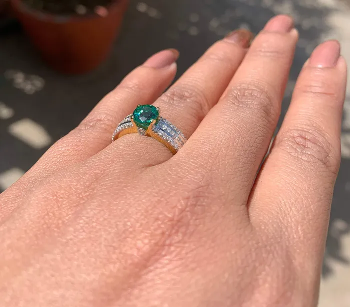 Genuine Green Emerald Engagement Ring in 14k Gold Emerald Ring Available in Gold Rose Gold Gemstone Ring Diamond Emerald Cocktail Ring Jalvi Co Rings Genuine Green Emerald Engagement Ring in 14k Gold Emerald Ring Available in Gold Rose Gold Gemstone Ring Diamond Emerald Cocktail Ring Jalvi Co Rings