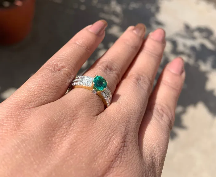 Genuine Green Emerald Engagement Ring in 14k Gold Emerald Ring Available in Gold Rose Gold Gemstone Ring Diamond Emerald Cocktail Ring Jalvi Co Rings Genuine Green Emerald Engagement Ring in 14k Gold Emerald Ring Available in Gold Rose Gold Gemstone Ring Diamond Emerald Cocktail Ring Jalvi Co Rings