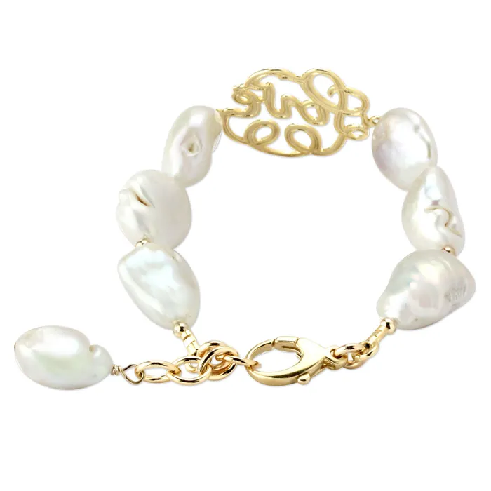 Bracelets Elisa Ilana Lollies White Pearl Love Bracelet 345395 Bracelets Elisa Ilana Lollies White Pearl Love Bracelet 345395