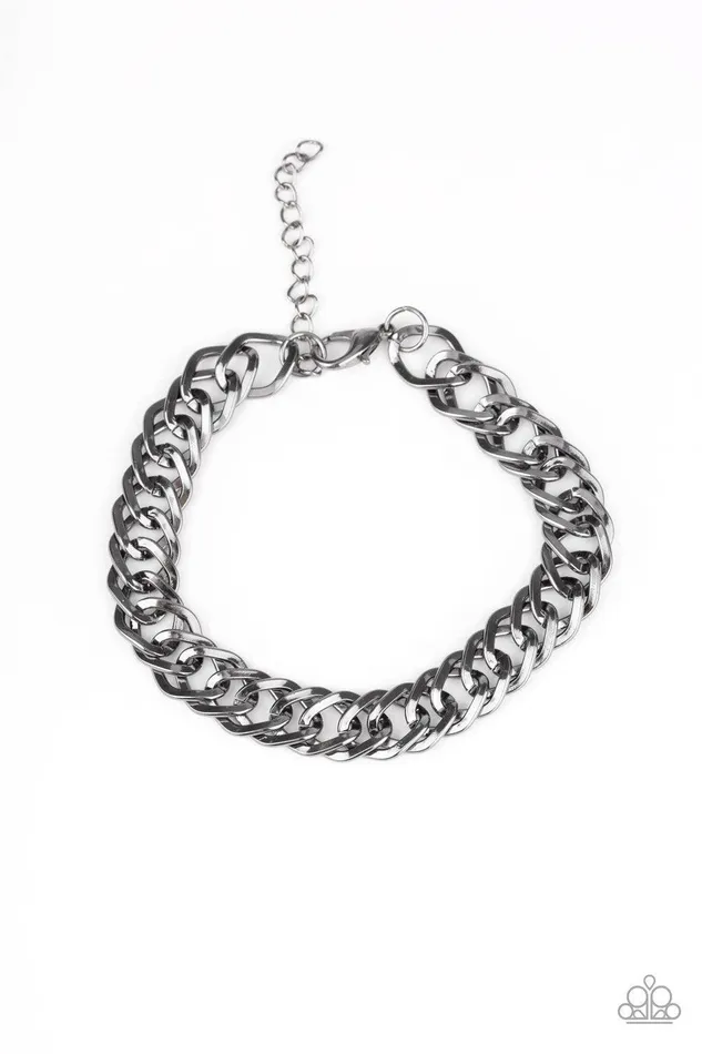 Paparazzi Accessories On The Ropes Black Bracelet Jewelry by Bretta Bracelets