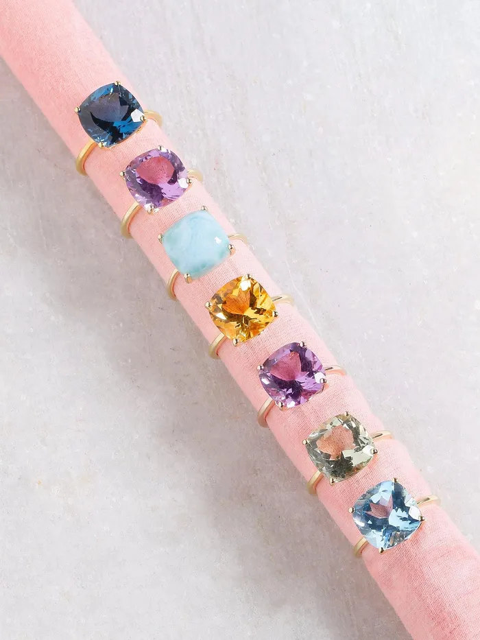 585 Ct Amethyst Solid 10k Rose Gold Ring Jewelry YoTreasure Rings