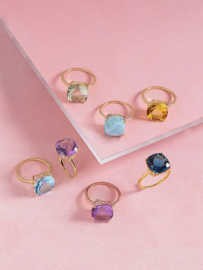 585 Ct Amethyst Solid 10k Rose Gold Ring Jewelry YoTreasure Rings