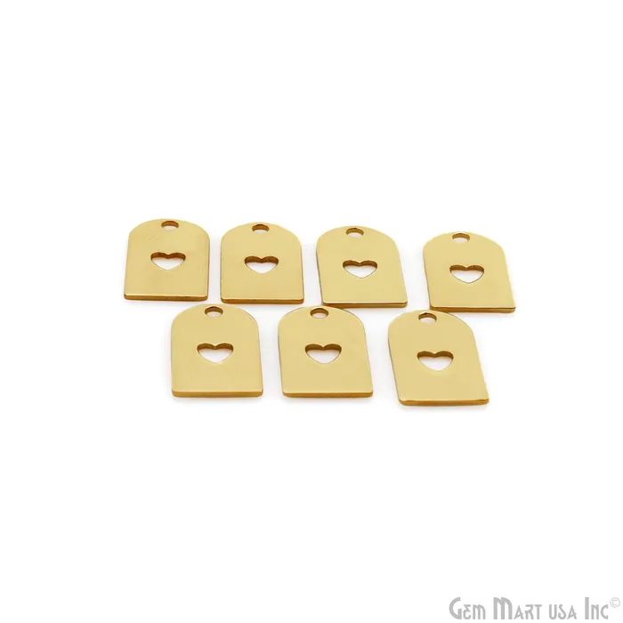 GemMartUSA Guitar Pickguard Charm Laser Finding Gold Plated 10x17mm Charm For Bracelets Pendants Charm Necklaces GemMartUSA Guitar Pickguard Charm Laser Finding Gold Plated 10x17mm Charm For Bracelets Pendants Charm Necklaces