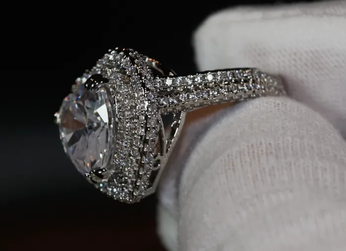 Heart Ring Heart Rings Iced Out Heart Ring Halo Ring Double Halo Ring Heart Shape Ring Womens Diamond ring Diamond Heart Ring Lab Diamonds London Rings