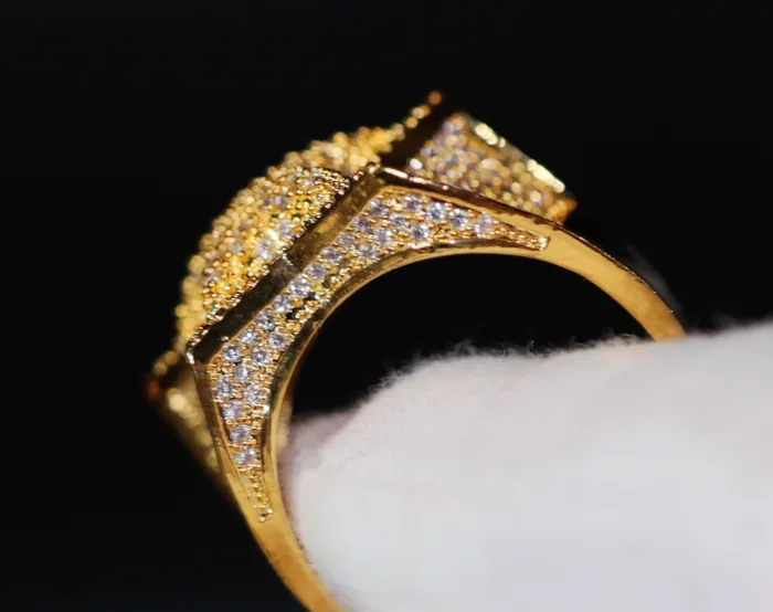 Iced Out Star Ring Star Ring Diamond Star Ring Star Shaped ring Iced Out Star Ring Gold Iced Out Star Ring Big Star Ring Lab Diamonds London Rings