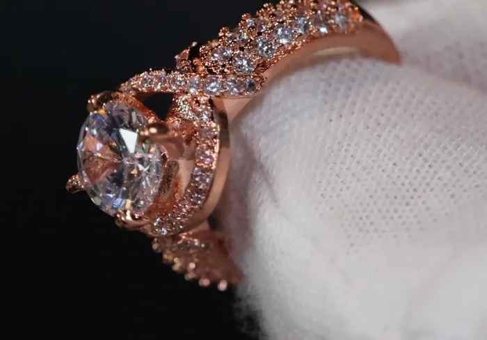 Lab Diamonds London Gold Engagement Ring Womens Gold Ring Gold Wedding Ring Rings