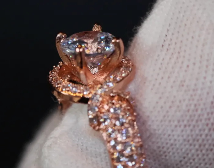 Lab Diamonds London Gold Engagement Ring Womens Gold Ring Gold Wedding Ring Rings