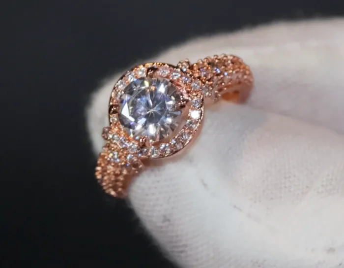 Lab Diamonds London Gold Engagement Ring Womens Gold Ring Gold Wedding Ring Rings
