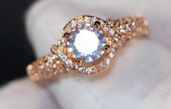 Lab Diamonds London Gold Engagement Ring Womens Gold Ring Gold Wedding Ring Rings