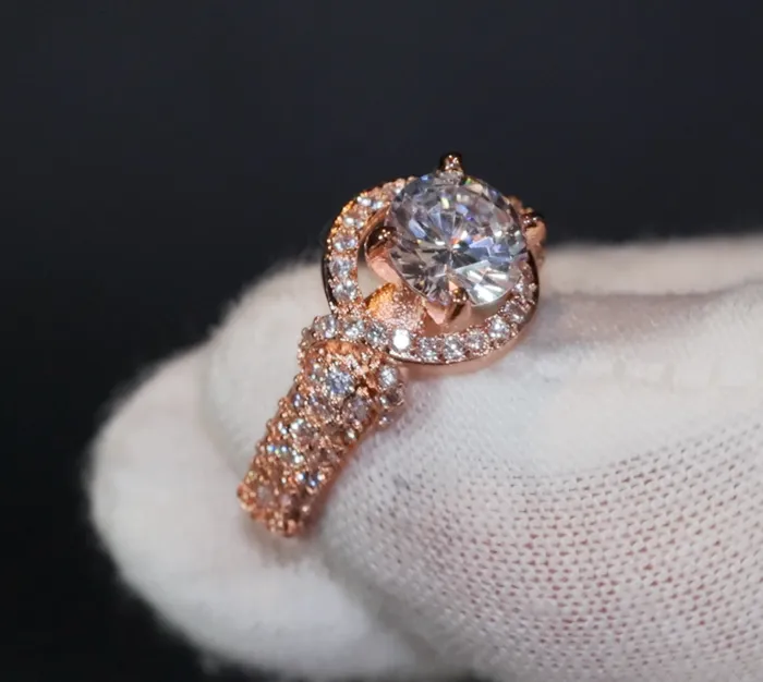 Lab Diamonds London Gold Engagement Ring Womens Gold Ring Gold Wedding Ring Rings