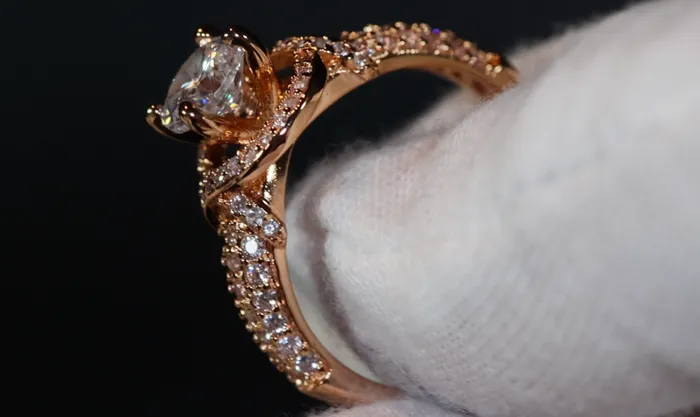 Lab Diamonds London Gold Engagement Ring Womens Gold Ring Gold Wedding Ring Rings