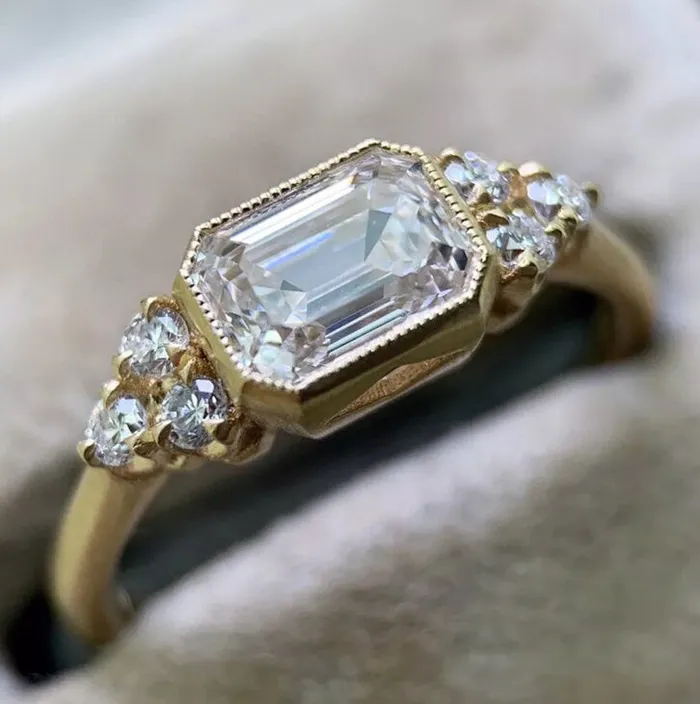 Lab Diamonds London Womens Gold ring Womens Gold Ring Set Womens Gold Diamond Ring Gold Ring with Diamonds Womens Gold Engagement Ring Wedding Ring Rings