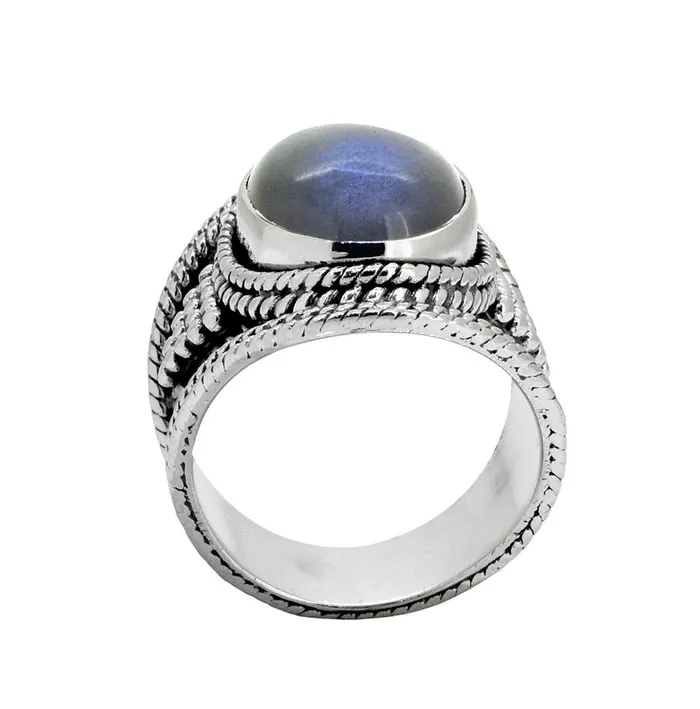 Labradorite Solid 925 Sterling Silver Ring Jewelry YoTreasure Rings