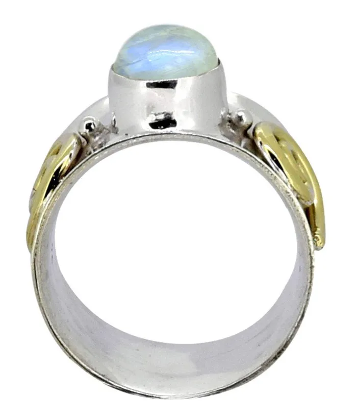 Rainbow Moonstone Ring Solid 925 Sterling Silver Brass Jewelry YoTreasure Rings Rainbow Moonstone Ring Solid 925 Sterling Silver Brass Jewelry YoTreasure Rings
