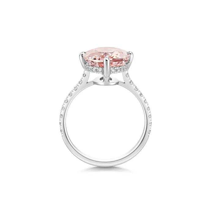Rings Custom Made Morganite 449 ct Ring LEO MATHILD