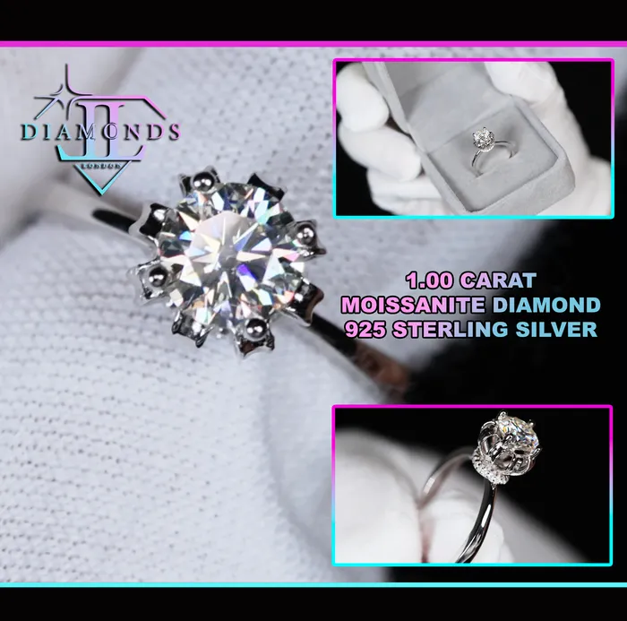 Rings Lab Diamonds London Moissanite Diamond Ring For Women Lab Grown Diamond Engagement Ring