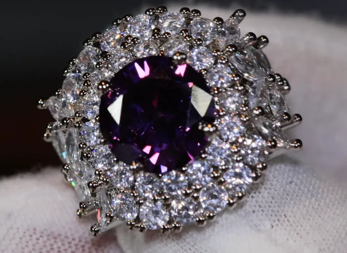 Rings Lab Diamonds London Purple Diamond Ring Purple Diamond Engagement Ring Purple Amethyst Ring