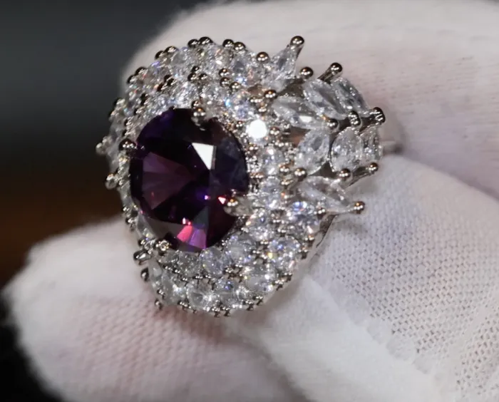Rings Lab Diamonds London Purple Diamond Ring Purple Diamond Engagement Ring Purple Amethyst Ring