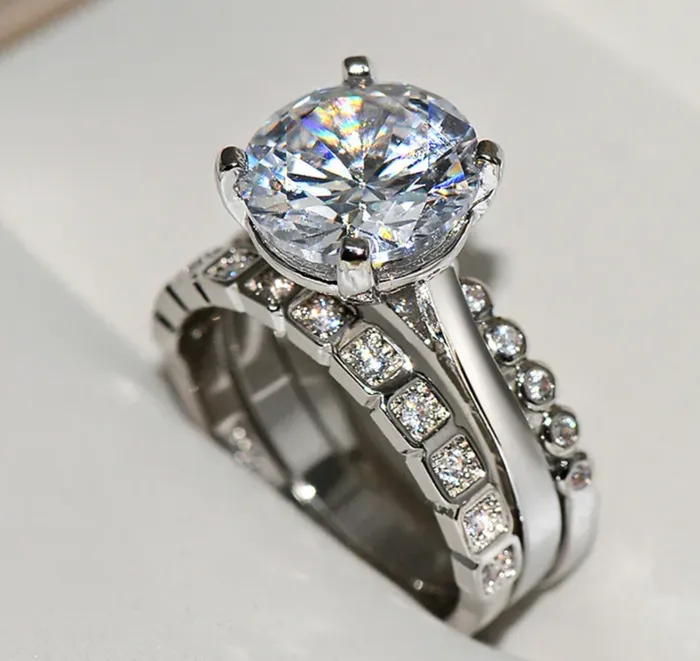 Rings Lab Diamonds London Womens Wedding Ring Set Engagement Ring Set Diamond Wedding Ring Set