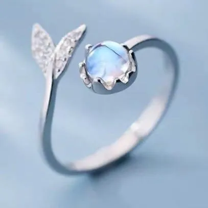 Rings My Zen Temple Moonstone Cute Tail Ring