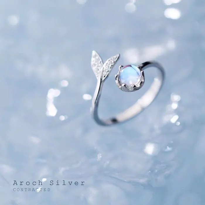 Rings My Zen Temple Moonstone Cute Tail Ring