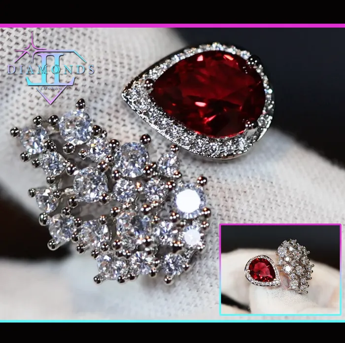 Rings Teardrop Engagement Ring Teardrop Ring Red Diamond Ring Womens Red Diamond Ring Lab Diamonds London Rings Teardrop Engagement Ring Teardrop Ring Red Diamond Ring Womens Red Diamond Ring Lab Diamonds London