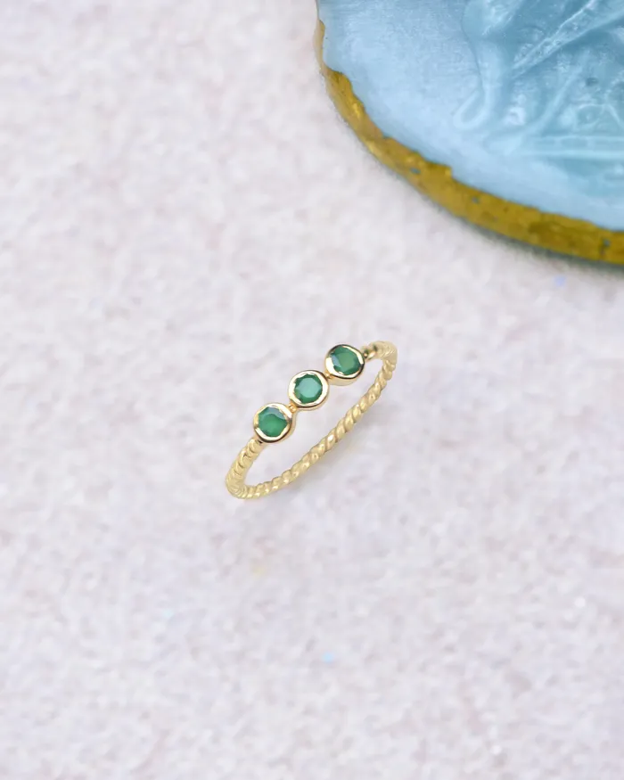 YoTreasure Green Onyx Solid 925 Sterling Silver Gold Plated Ring Genuine Gemstone Jewelry Rings YoTreasure Green Onyx Solid 925 Sterling Silver Gold Plated Ring Genuine Gemstone Jewelry Rings