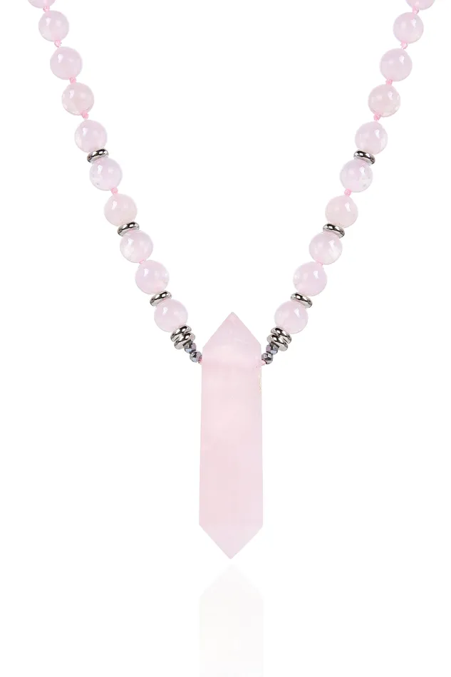 Necklaces Harmony Necklace Rose Quartz Eye Candy LA