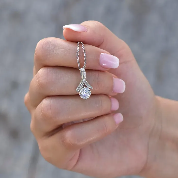 Necklaces ShineOn Fulfillment 17th Anniversary Gift For Wife Anniversary Gift Idea For Your Wife Drop Pendant Necklace Heartfelt Anniversary Message