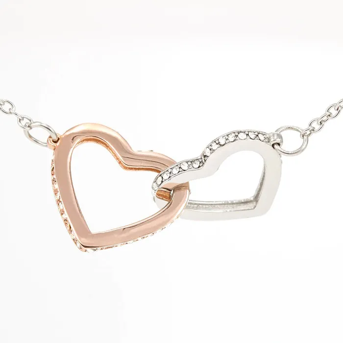 Necklaces ShineOn Fulfillment You Are My Favorite Gift for Girlfriend Interlocking Heart Pendant Necklace