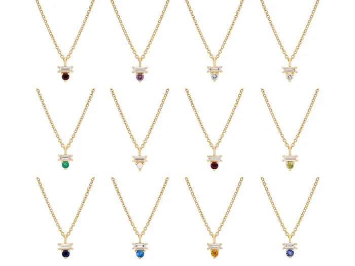 Necklaces Valerie Madison Fine Jewelry Diamond Diamond Baguette Necklace