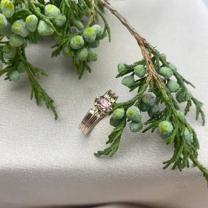 Rings CIVAL Collective 10K YG Peach Tourmaline Ring Sz 675