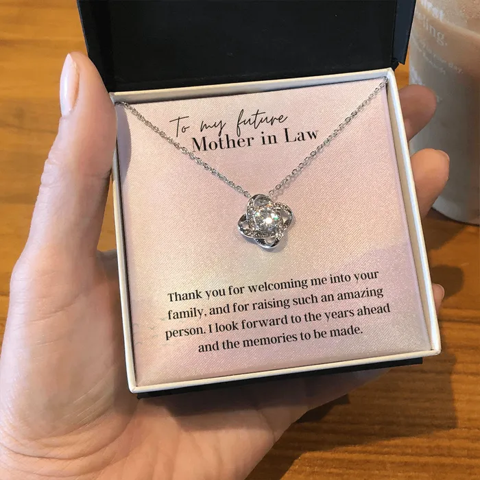 To My Beautiful Mother In Law Love Knot Pendant Necklace The Perfect Gift for Your Mother In Law ShineOn Fulfillment Necklaces